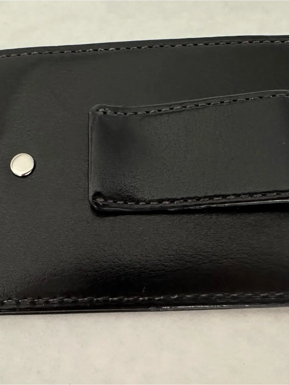 Coach Black Leather Card & Key Holder